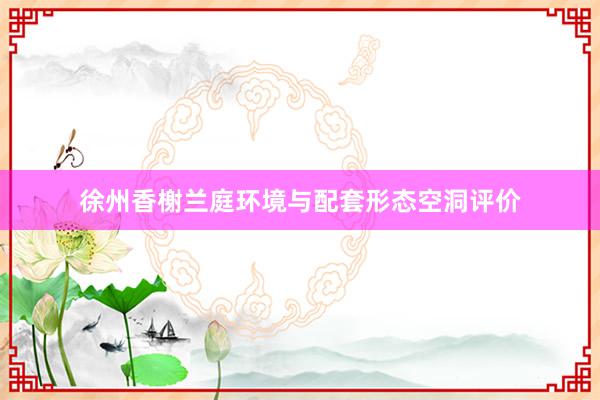 徐州香榭兰庭环境与配套形态空洞评价